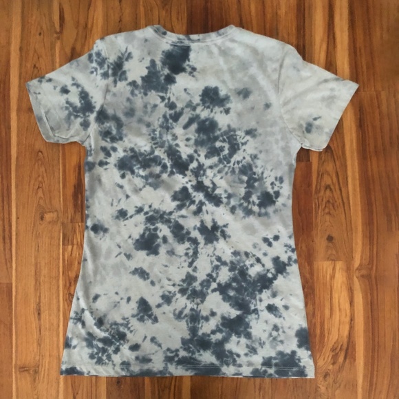 Unique Black/Gray Tie Dye Boyfriend Tee Size Large - Picture 3 of 6